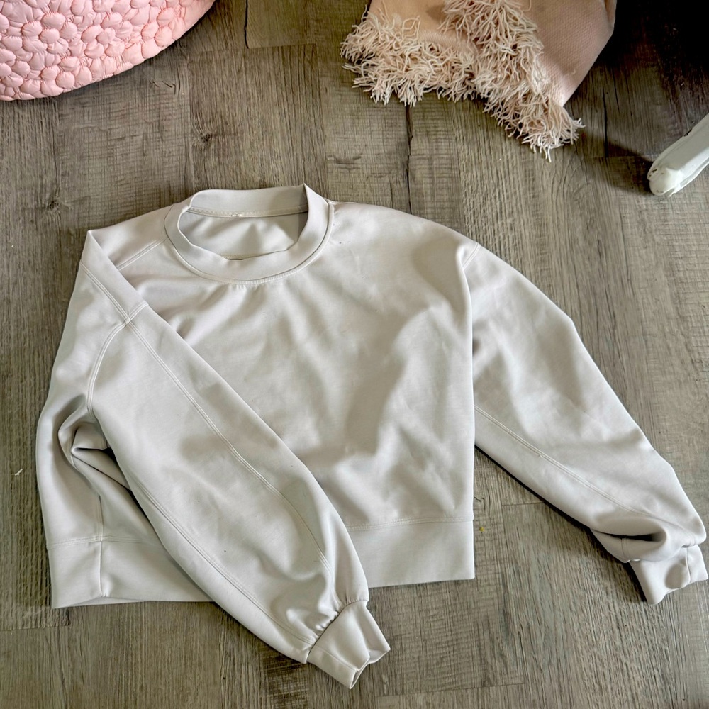 Lululemon Perfectly Oversized Cropped Crew French Terry